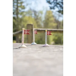 Flag 14 cm med Hjerter, love og nygifte fra Speedtsberg - Tinashjem