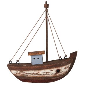 Skib med bl� hus Nautico fra Ib Laursen - Tinashjem