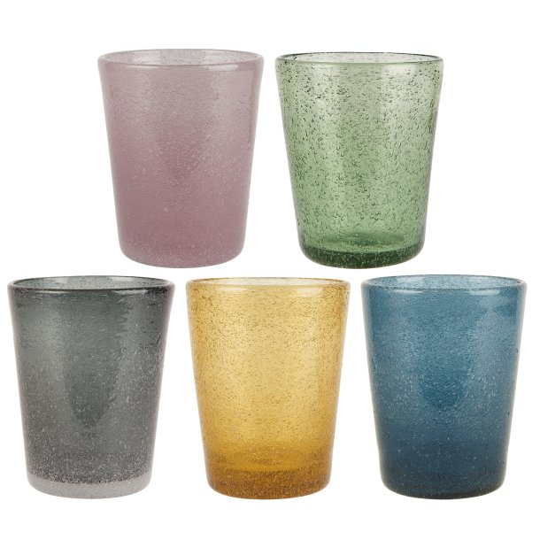 Vandglas Colour Play mundbl�st fra Ib Laursen gul - Tinashjem