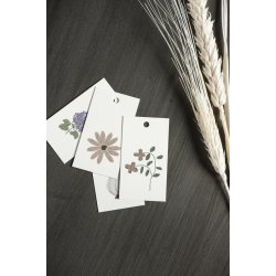 Til og fra kort med med blomster og kl�ver motiver 8 assorterede fra Ib Laursen flere forskellige - Tinashjem