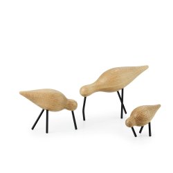 Normann Copenhagen Shorebird sort medium 3 forskellige st�rrelser - Fransenhome