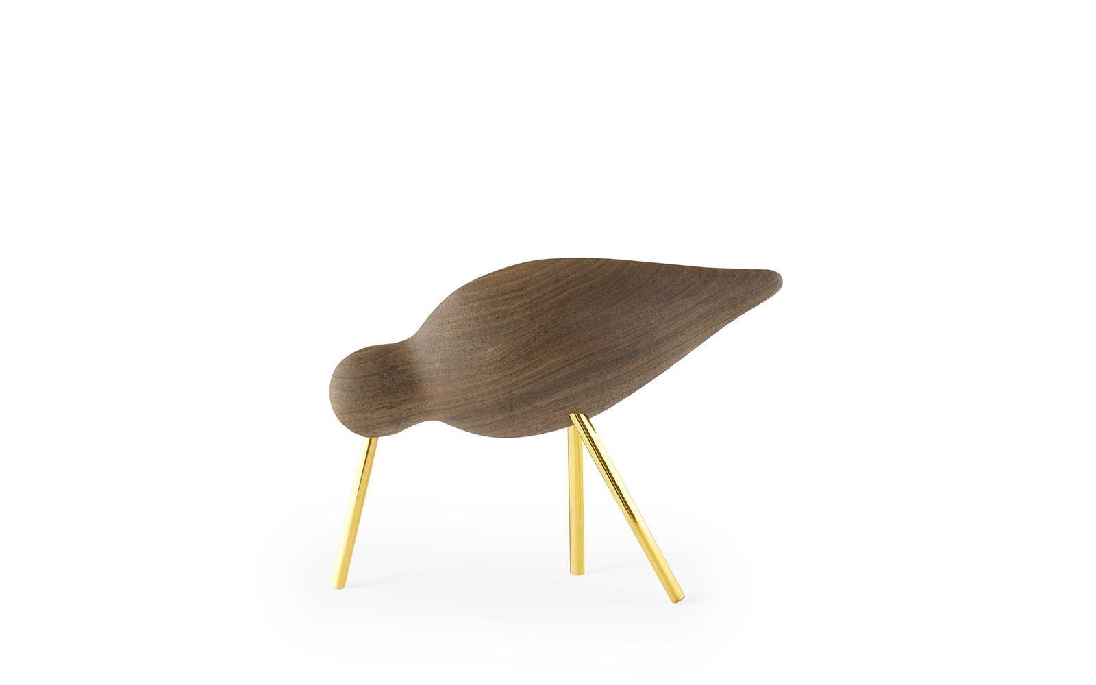 Normann Copenhagen Shorebird Walnut Brass medium - Fransenhome