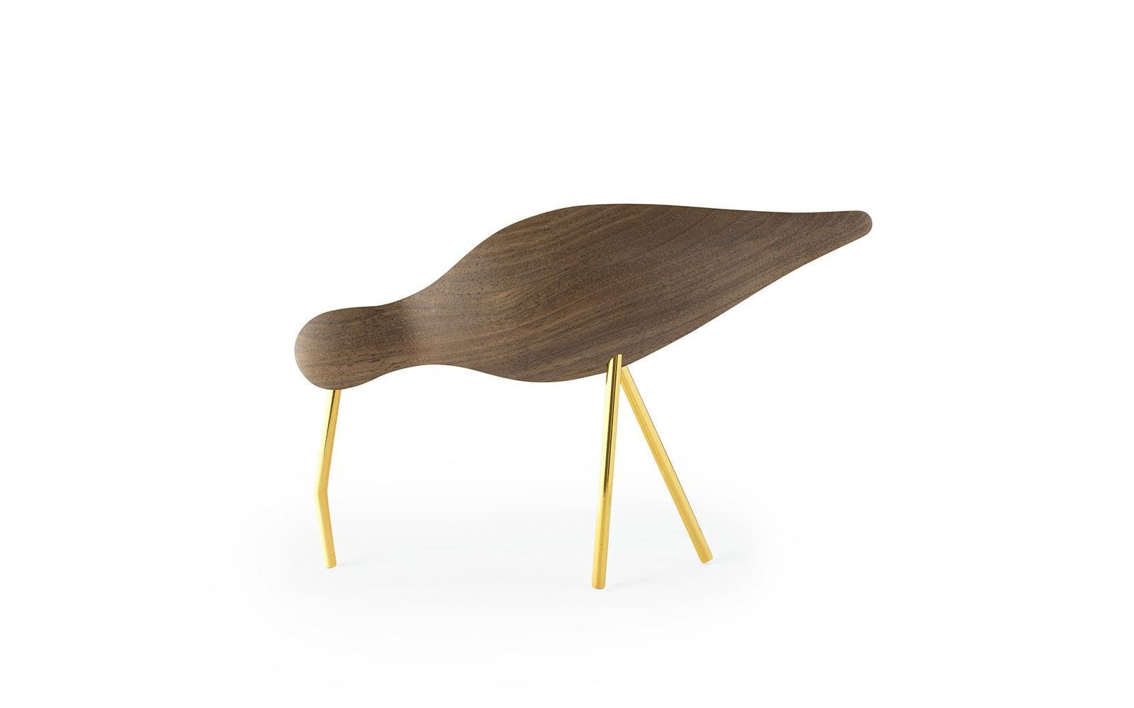 Normann Copenhagen Shorebird Walnut Brass large - Fransenhome