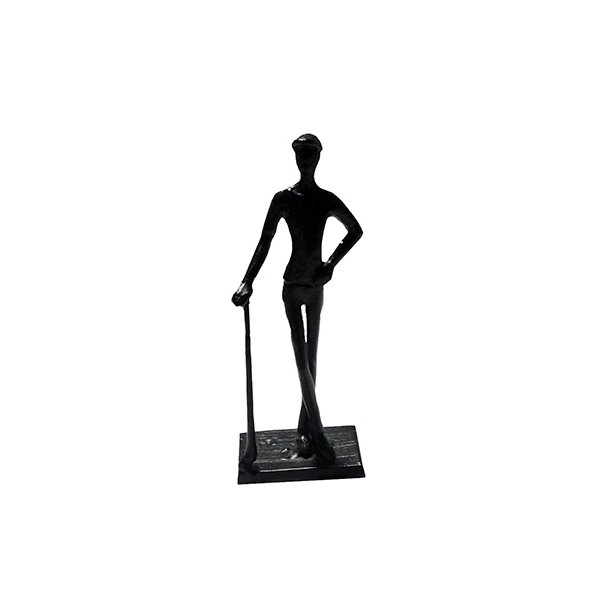 Metalfigur mand st�ende fra Speedtsberg - Tinashjem
