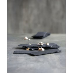 Nicolas Vah� skifer plade Slate 30 x 10 x 0,5 cm p� bord til servering - Tinashjem