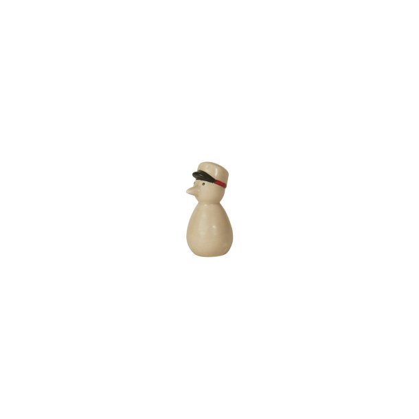 Keramik and med studenterhue 8 cm r�d hue - Tinashjem