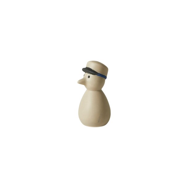 Keramik and med studenterhue 8 cm bl� hue - Tinashjem
