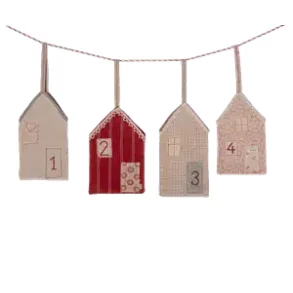 Maileg adventskalender Christmas street h�ngende p� snor - Tinashjem