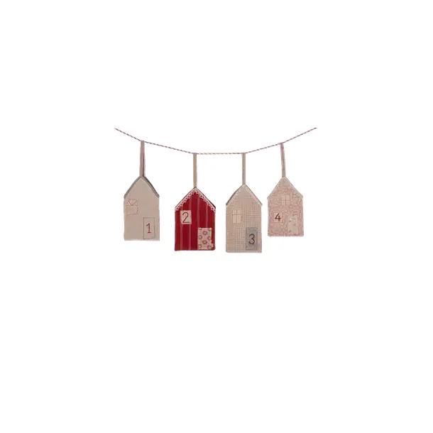 Maileg adventskalender Christmas street h�ngende p� snor - Tinashjem