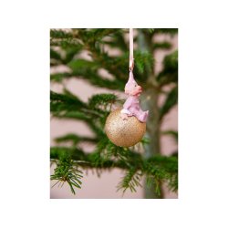 Medusa julekugle My first Christmas Girl lyser�d - Fransenhome