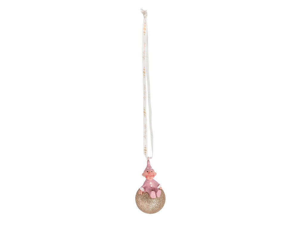 Medusa julekugle My first Christmas Girl lyser�d - Fransenhome