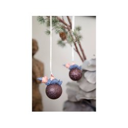 Medusa julekugle My first Christmas Boy 2 stk. h�ngende - Fransenhome