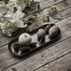 House Doctor bakke antique brown med julekugler - Fransenhome
