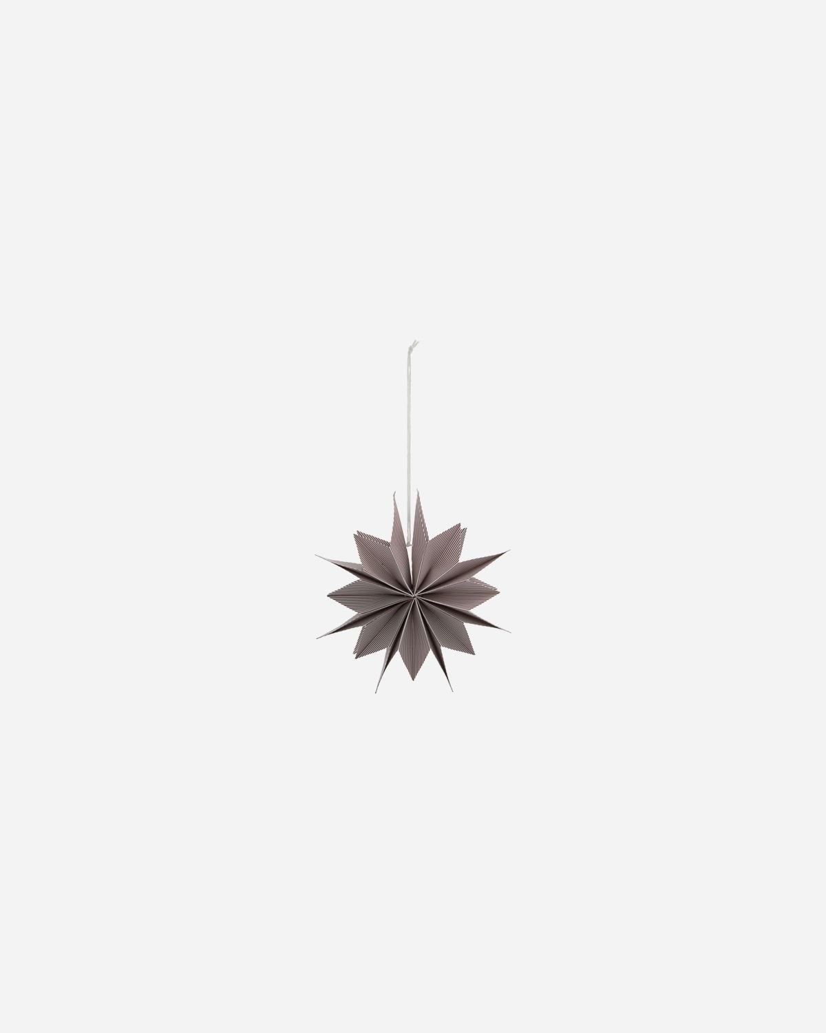 House Doctor stjerne Capella br�ndt r�d og hvid 20 cm - Fransenhome