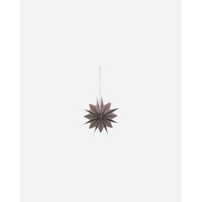 House Doctor stjerne Capella br�ndt r�d og hvid 20 cm - Fransenhome