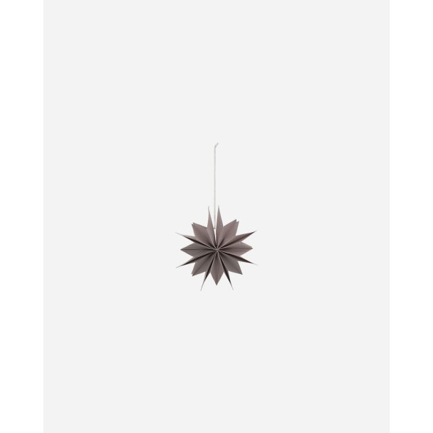 House Doctor stjerne Capella br�ndt r�d og hvid 20 cm - Tinashjem