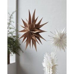 House Doctor stjerne Capella natural 70 cm p� v�g med hvid stjerne - Fransenhome