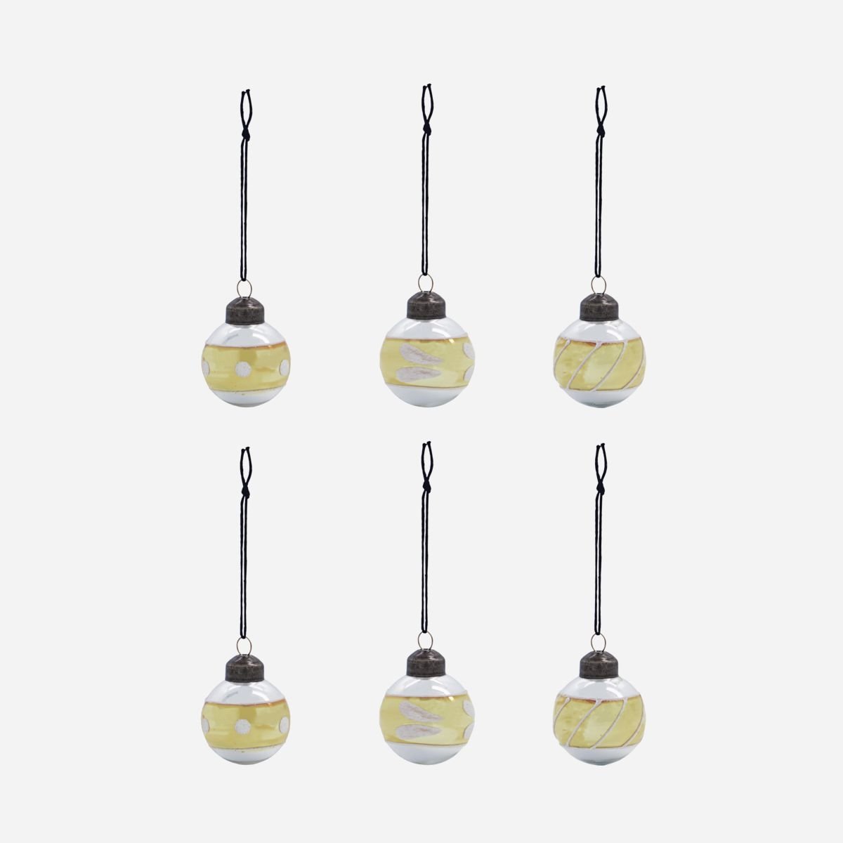 House Doctor julekugler 6 stk. Glowi 4 cm seks forskellige - Fransenhome