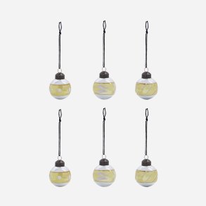 House Doctor julekugler 6 stk. Glowi 4 cm seks forskellige - Fransenhome