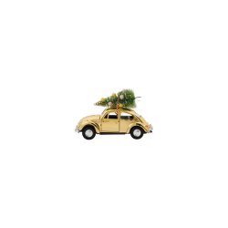 House Doctor xmas car golden 12,5 cm - Fransenhome