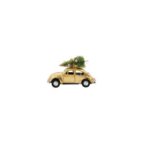 House Doctor xmas car golden 12,5 cm - Fransenhome