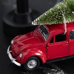 House Doctor xmas car r�d 12,5 cm i n�rbillede - Fransenhome