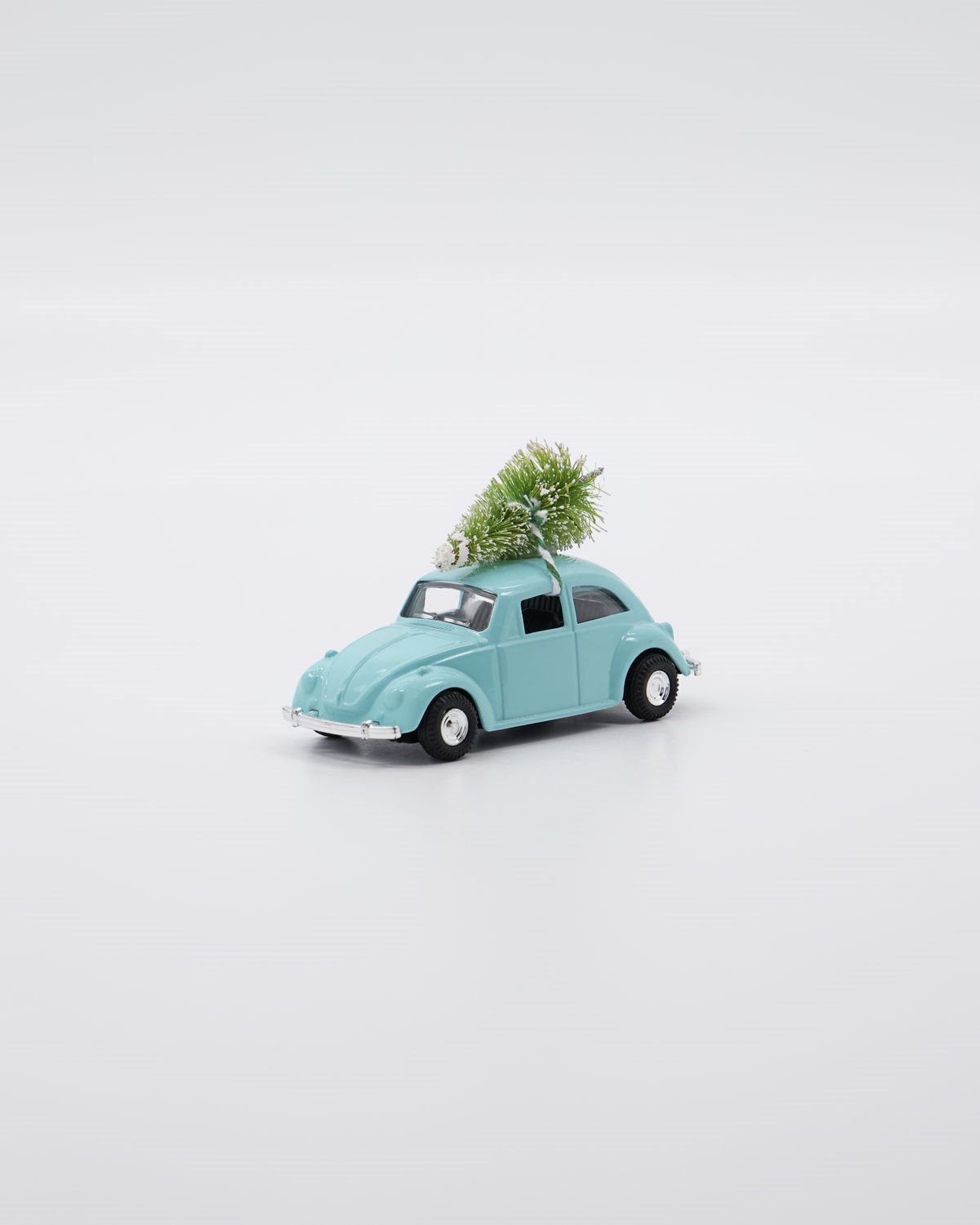 House Doctor xmas car light blue mini 8,5 cm med tr� p� taget - Fransnehome