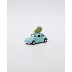 House Doctor xmas car light blue mini 8,5 cm med tr� p� taget - Fransnehome