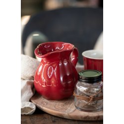Mynte Strawberry kande 12,5 cm fra Ib Laursen p� bord med kopper - Tinashjem