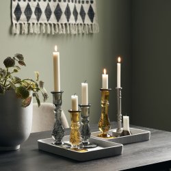 House Doctor Lysestage Glee Amber flere st�rrelser med lys - Fransenhome