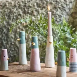 Vase and rosa og bl� 2 forskellige fra Speedtsberg flere farver og st�rrelser - Tinashjem