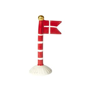 Flag 14 cm R�d med striber fra Speedtsberg - Tinashjem