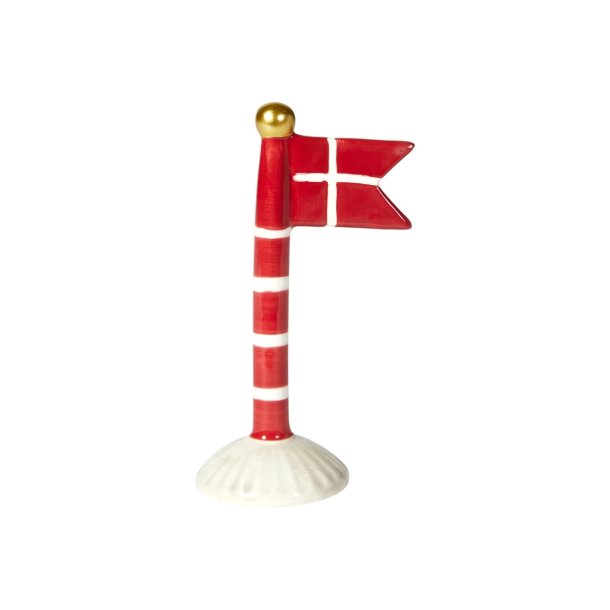 Flag 14 cm R�d med striber fra Speedtsberg - Tinashjem