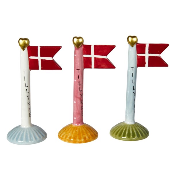 Flag 14 cm Tillykke fra Speedtsberg - Tinashjem