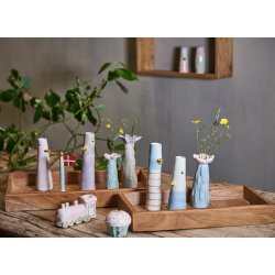 Vase and gr� og bl� 18 cm 2 forskellige fra Speedtsberg flere forskellige - Tinashjem