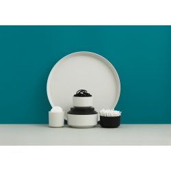 Normann Copenhagen Geo L�gkrukke frost/sort diameter 15 cm hvide og sorte farver - Fransenhome