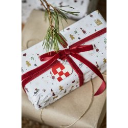 Julehjerte til oph�ng fra My Nostalgic Christmas r�d fra Ib Laursen r�d og hvid p� julegave - Tinashjem