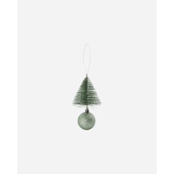 House Doctor juletr� Tree Frost Dusty Green p� julekugle - Fransenhome