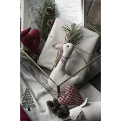Hjerte fra My Nostalgic Christmas gr� fra Ib Laursen ved juleg�s - Tinashjem