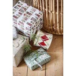 Tromme creme med r�d harlekin 10 cm fra Ib Laursen ved gaver - Tinashjem