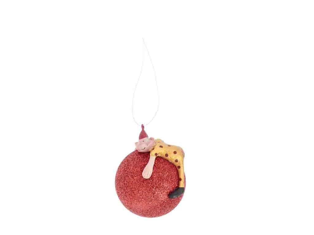 Medusa julekugle Baby Joe Red - Fransenhome