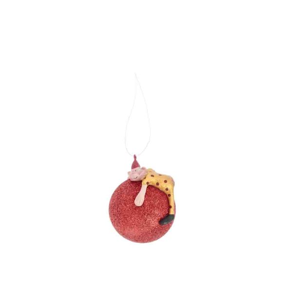 Medusa julekugle Baby Joe Red - Tinashjem
