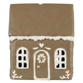 Hus til fyrfadslys Stillenat Gingerbread d�rkrans fra Ib Laursen - Tinashjem