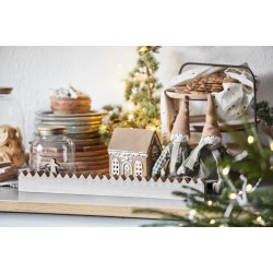 Hus til fyrfadslys Stillenat Gingerbread d�rkrans fra Ib Laursen ved julekalender - Tinashjem