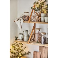 Hus til fyrfadslys Stillenat Gingerbread snekrystal fra Ib Laursen med andre lyshuse - Tinashjem