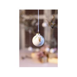 Medusa julekugler Jingle Bell White 2 stk. h�ngende juleaften - Fransenhome