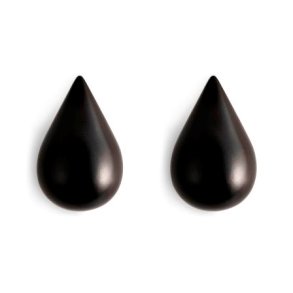 Normann Copenhagen Dropit knage sort small 2 stk. - Fransenhome