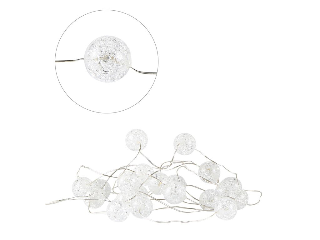 LED Decor ledning med 20 sm� runde lys - Fransenhome