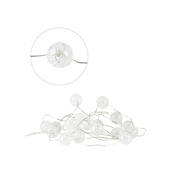 LED Decor ledning med 20 sm� runde lys - Tinashjem
