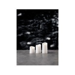 LED bloklys med fjernbetjening 3 stk. med lys - Fransenhome